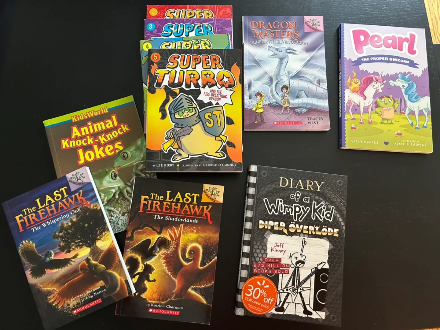Kids' Books Lot: Diary of a Wimpy Kid, Dragon Masters, More!
