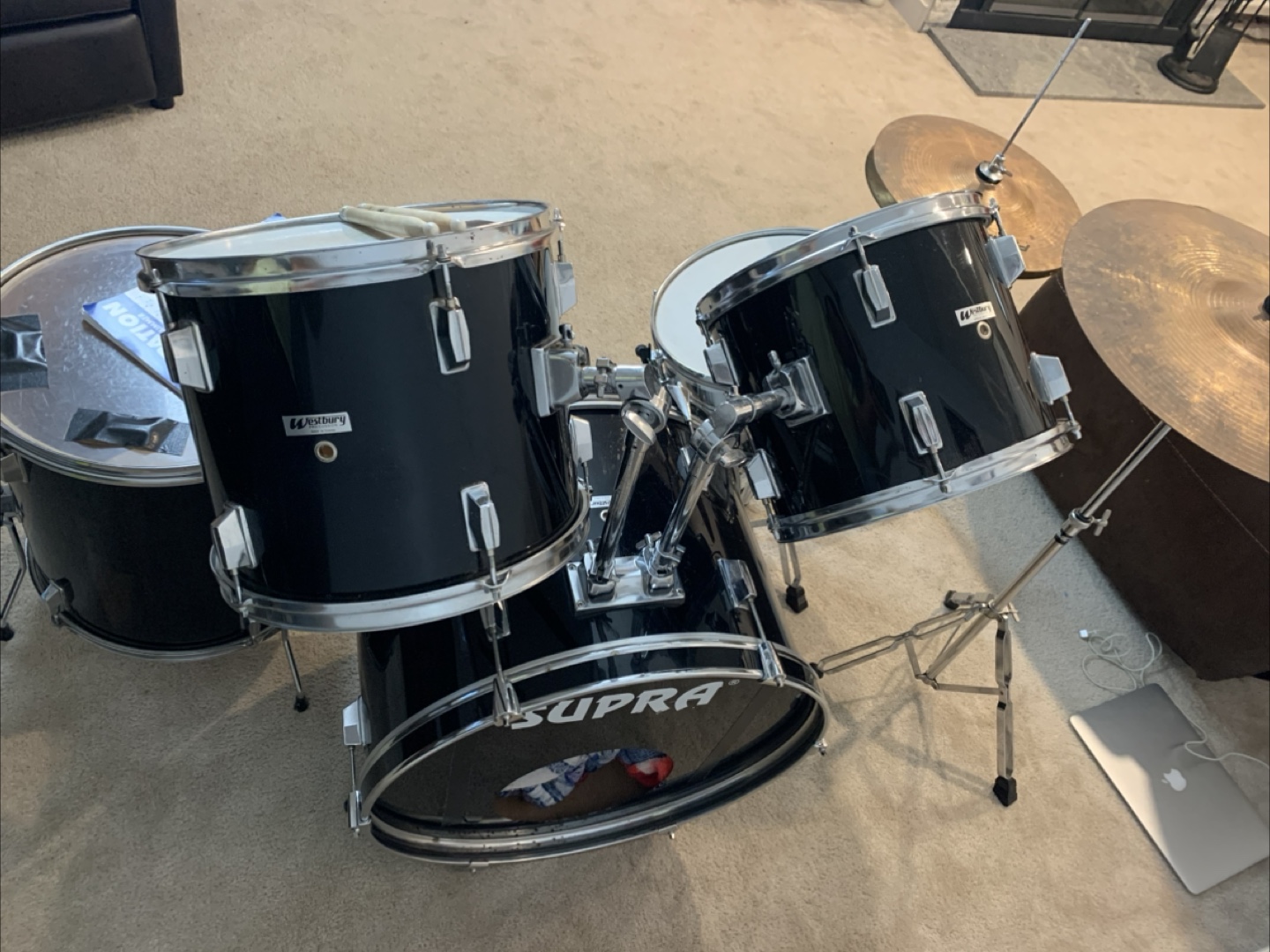 7 piece drum set - photo 3