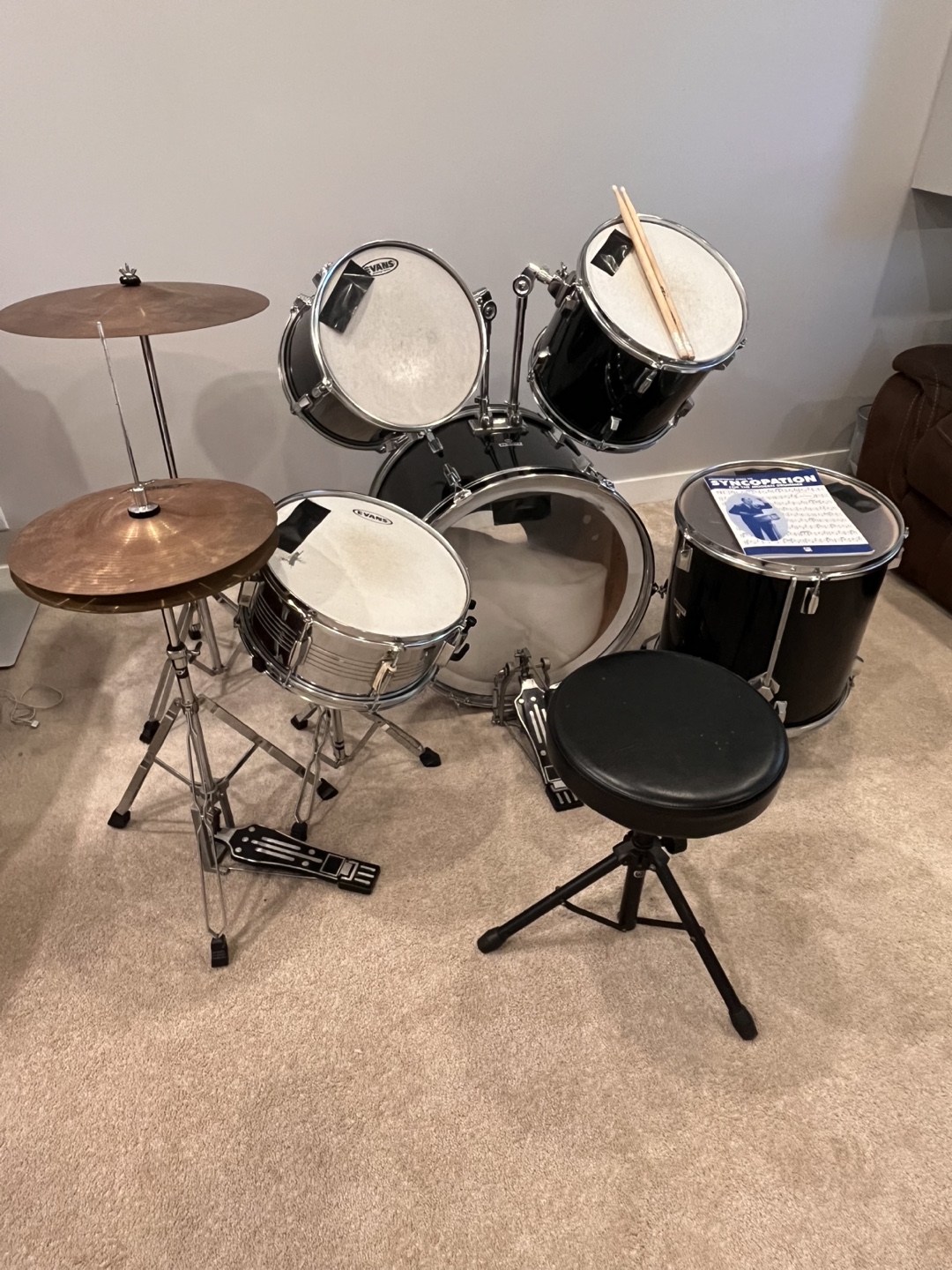 7 piece drum set