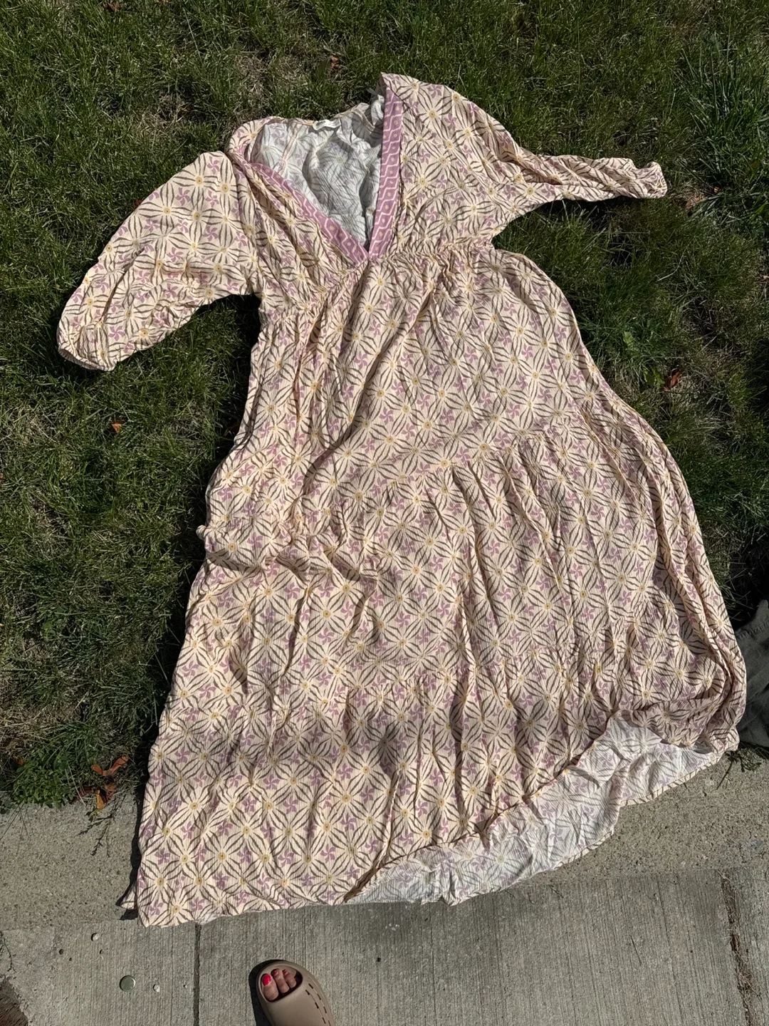 Pull&Bear Floral Print Dress - Size XL image indicator(5)