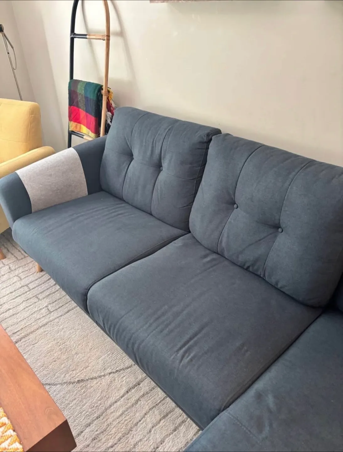 Navy Blue Structube Gibson Sectional Sofa Right Chaise image indicator(4)