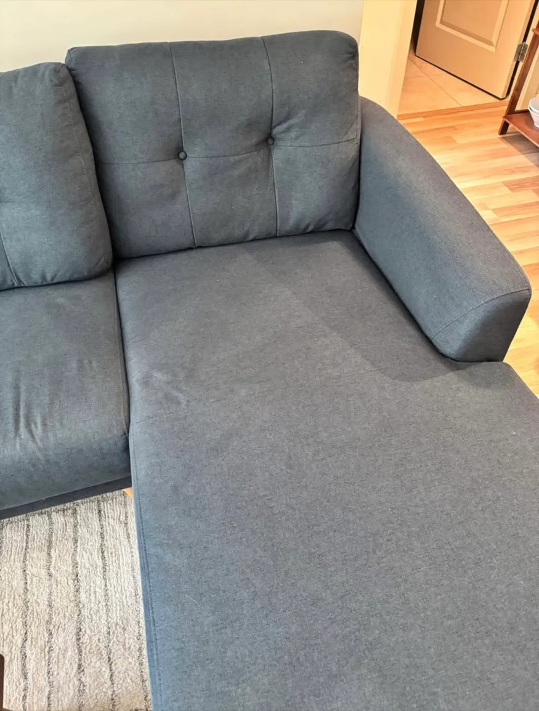 Navy Blue Structube Gibson Sectional Sofa Right Chaise image indicator(3)