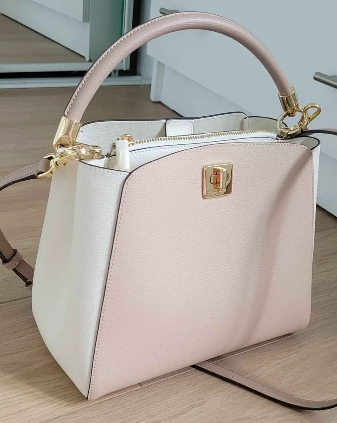 Kate Spade Satchel Bag - Pink & White thumbnail