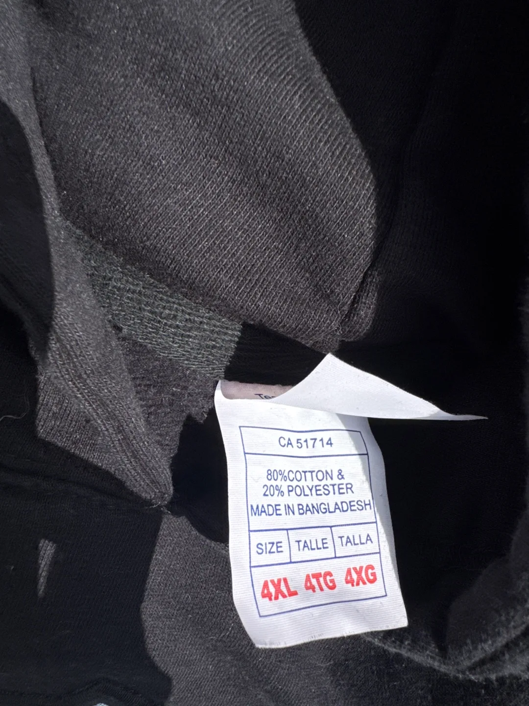 BigNish Black Hoodie - Size 4XL image indicator(3)