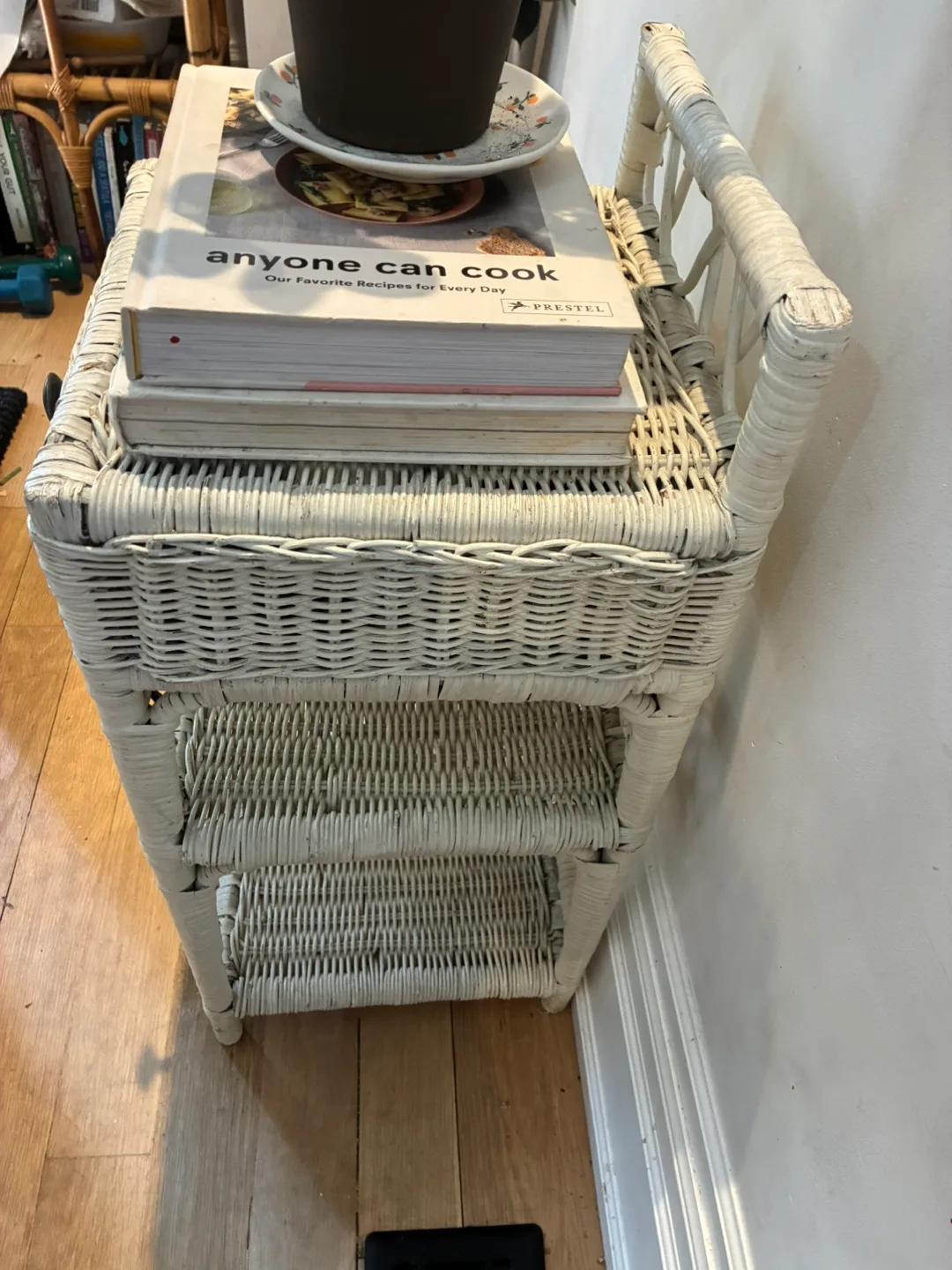 Wicker Side Table with Drawer image indicator(4)