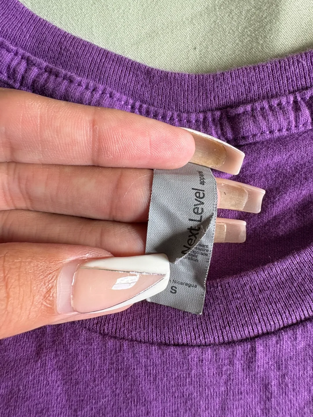 Next Level Apparel Purple T-Shirt - Size Small image indicator(2)