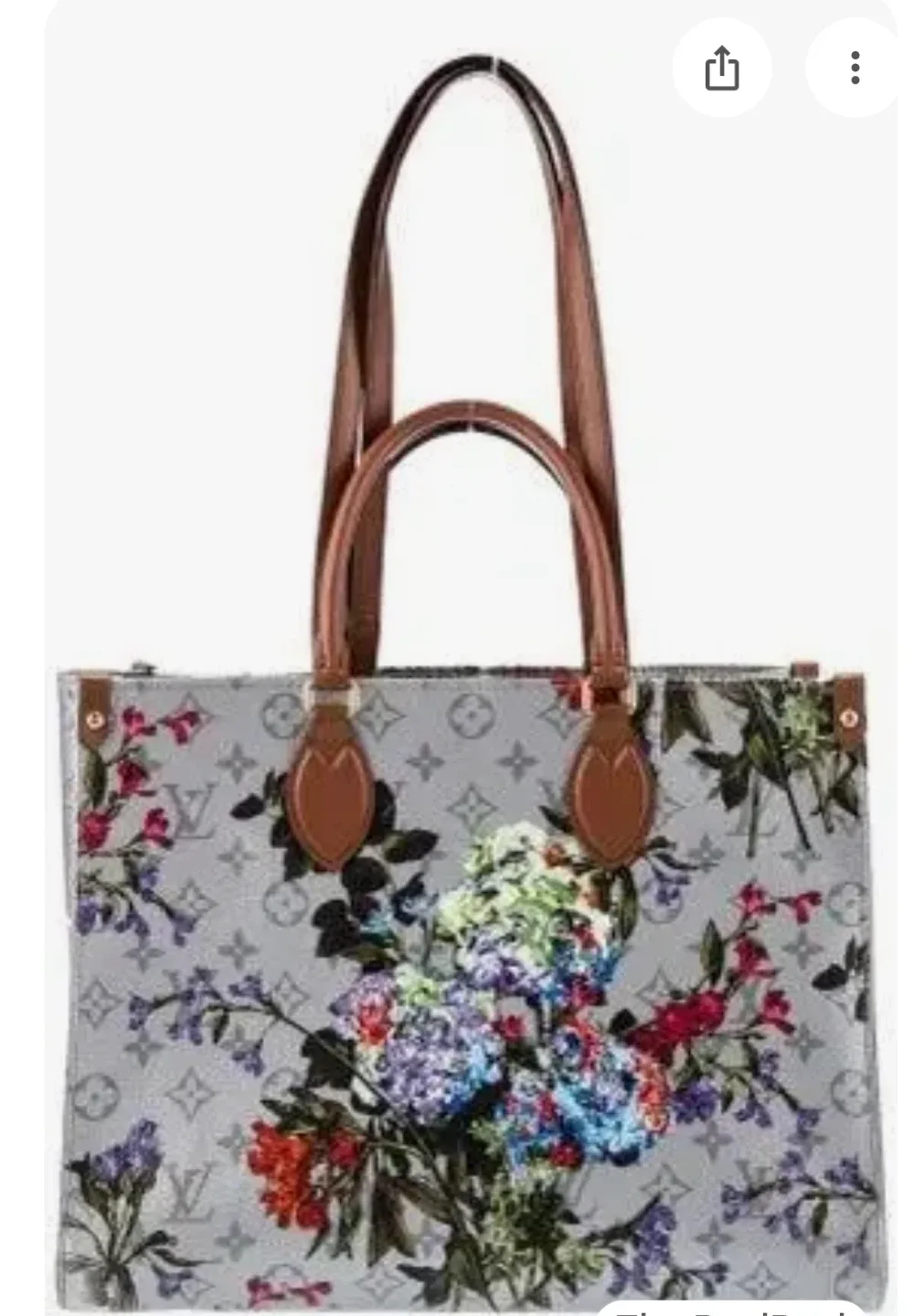 Floral Print Tote Bag garden on the go thumbnail