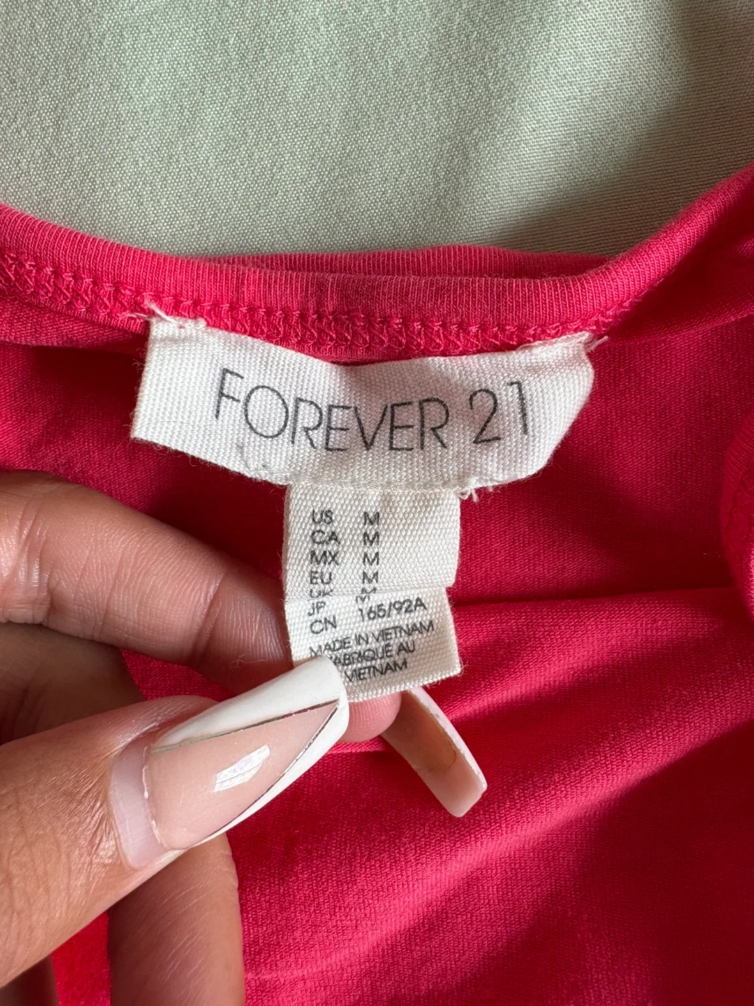 Forever 21 Pink Tank Top - Size Medium image indicator(2)