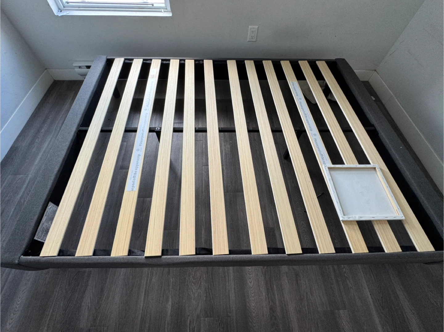 Lightly Used Queen Bed Frame - Grey - photo 3