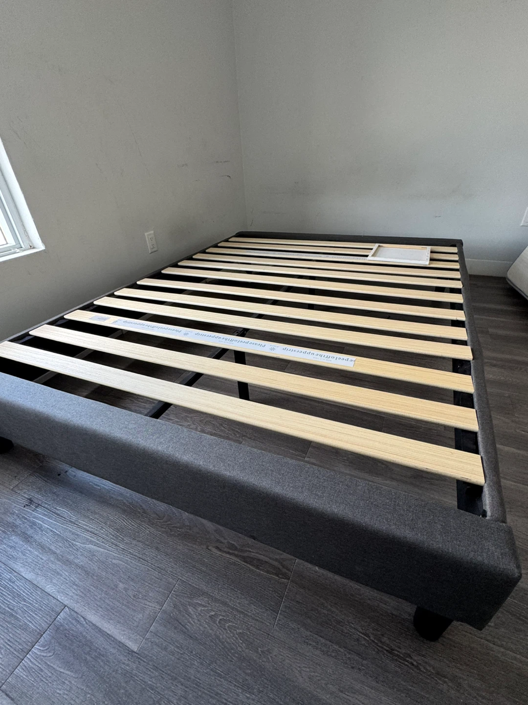 Lightly Used Queen Bed Frame - Grey