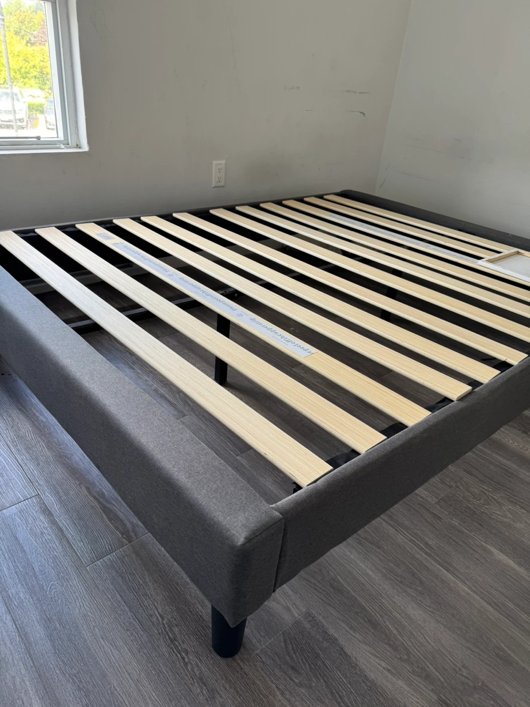 Lightly Used Queen Bed Frame - Grey - photo 4