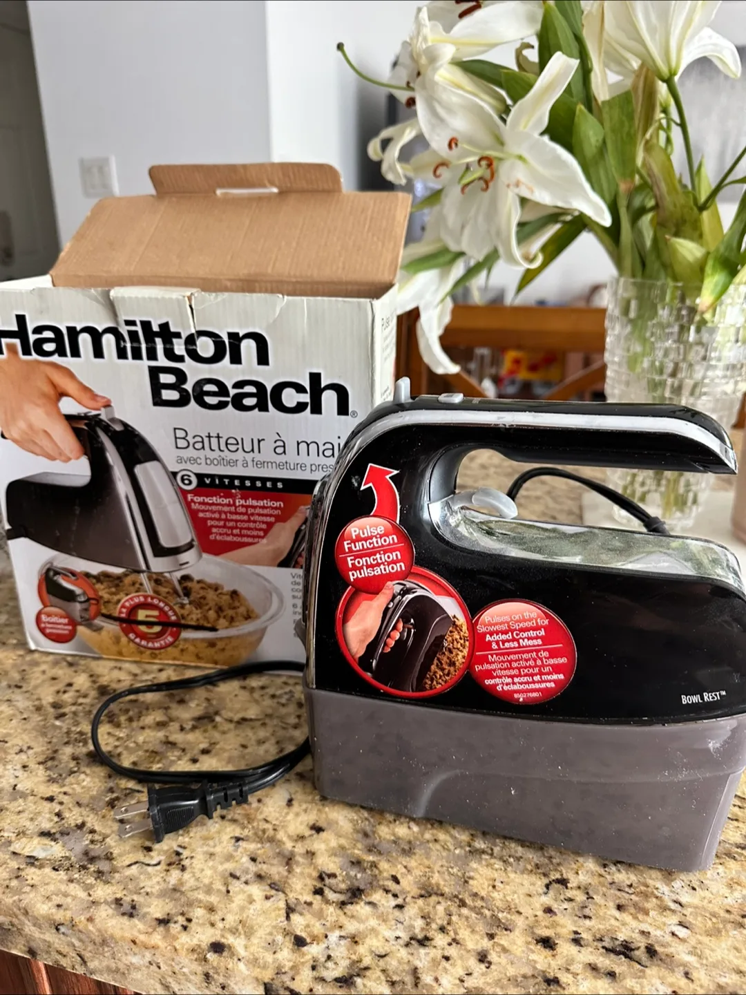 Hamilton Beach Hand Mixer with Bowl Rest thumbnail