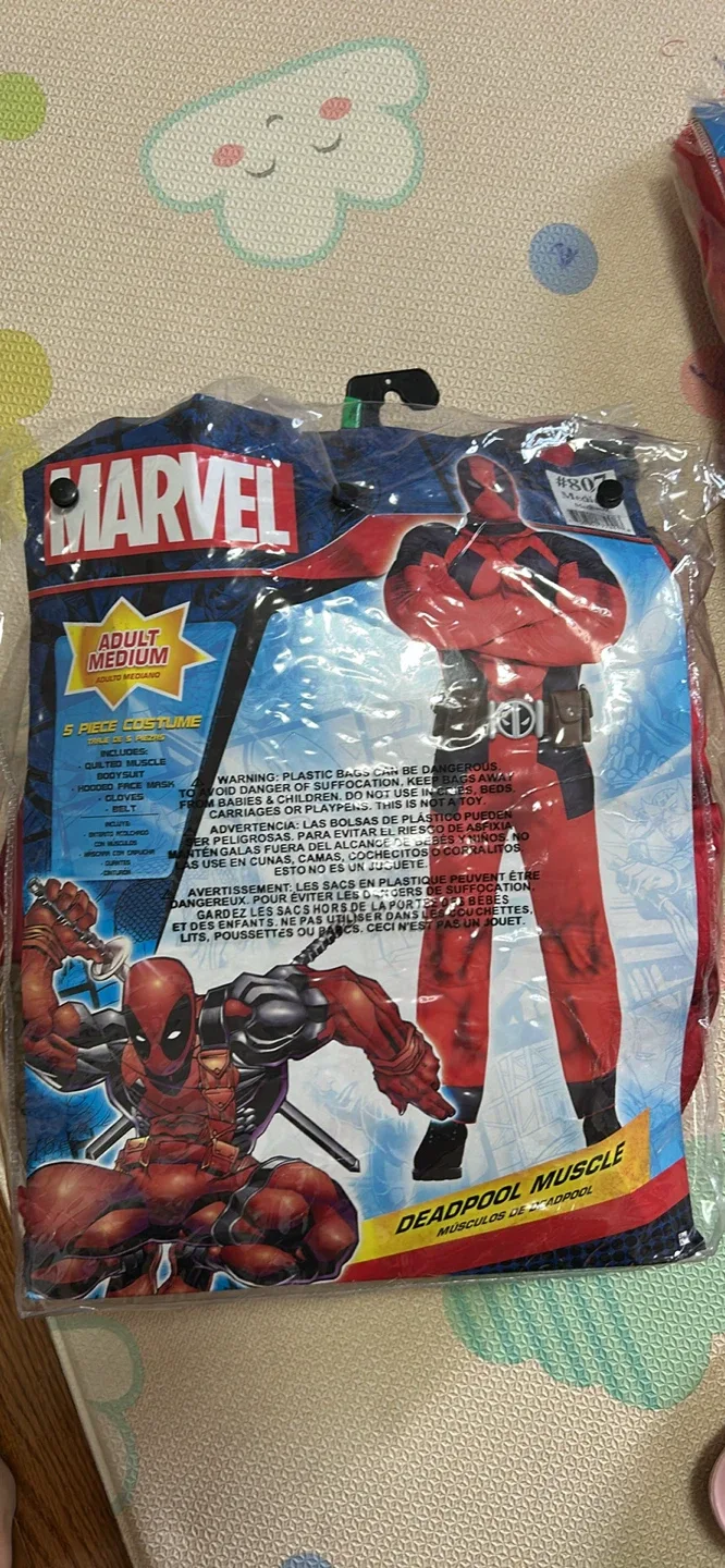 Marvel Deadpool Muscle Costume - Adult Medium - New! thumbnail