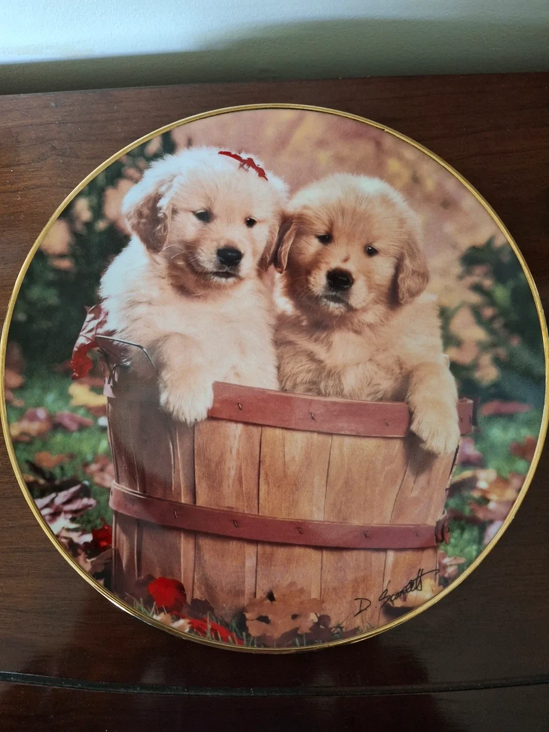 Royal Doulton 'A Bushel and A Pup' plate thumbnail