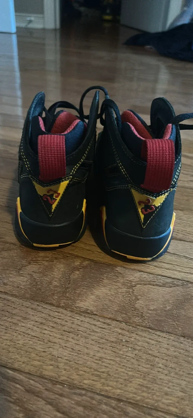Air Jordan 7 Retro Black/Red Size 6 Youth thumbnail