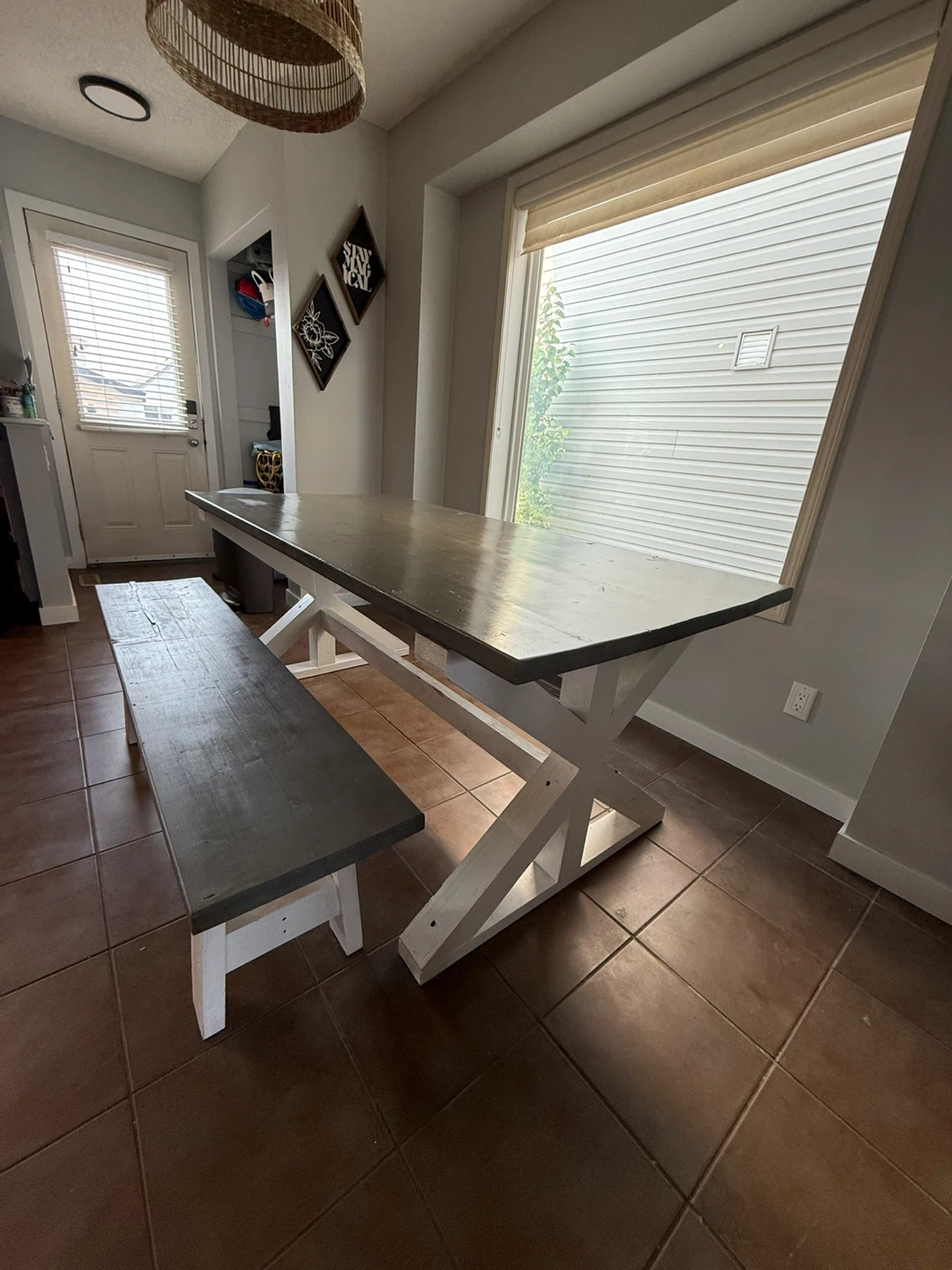 Dining Table with Bench - photo 2