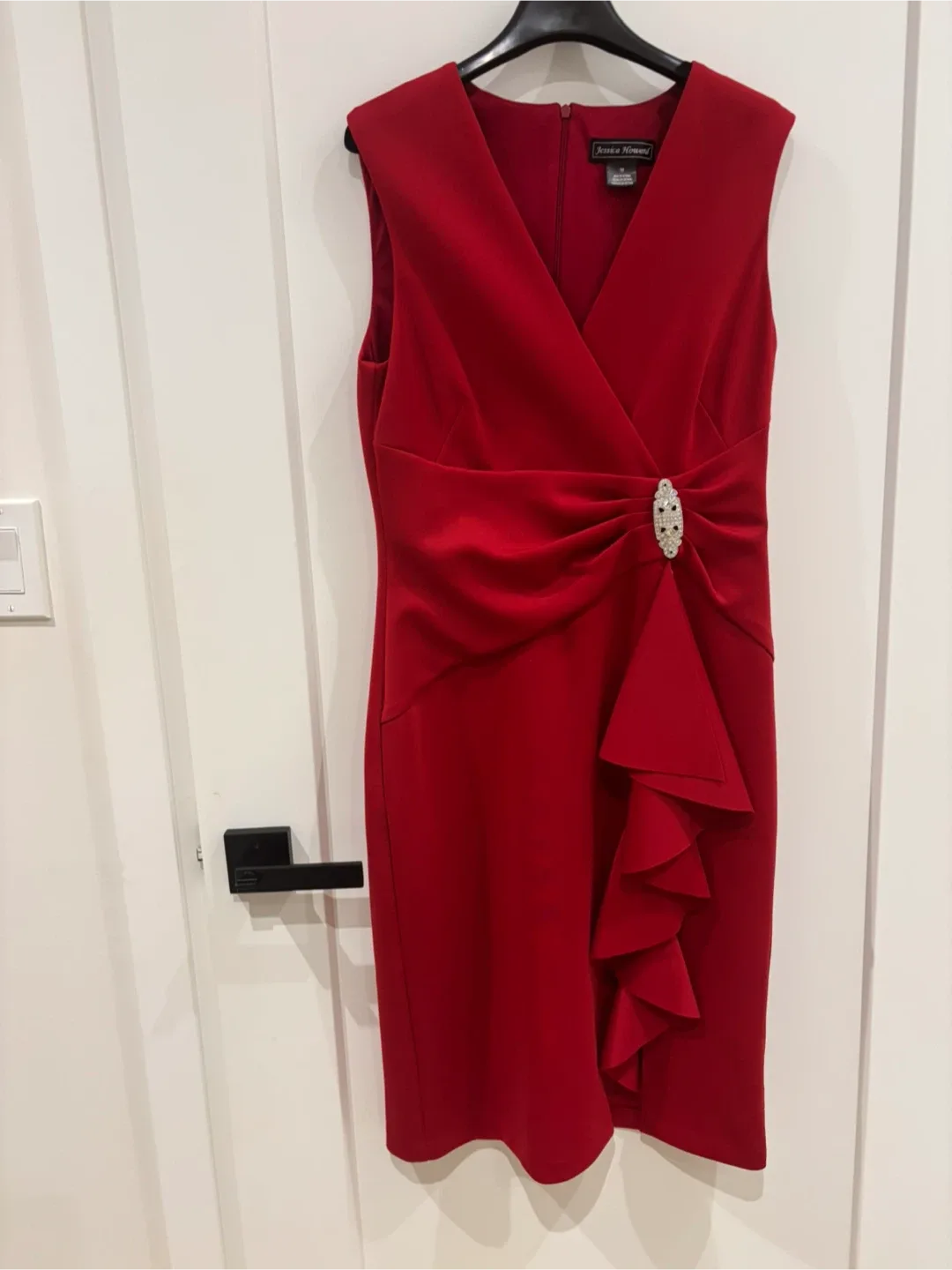 Jessica Howard Red Dress - Size 10 thumbnail