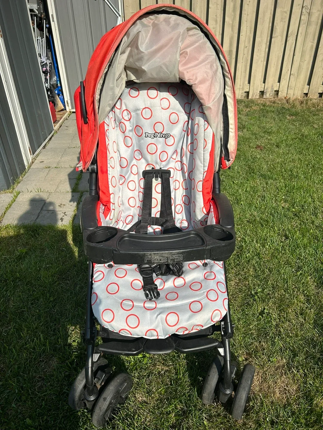 Peg Perego Piko P3 Stroller - Red thumbnail