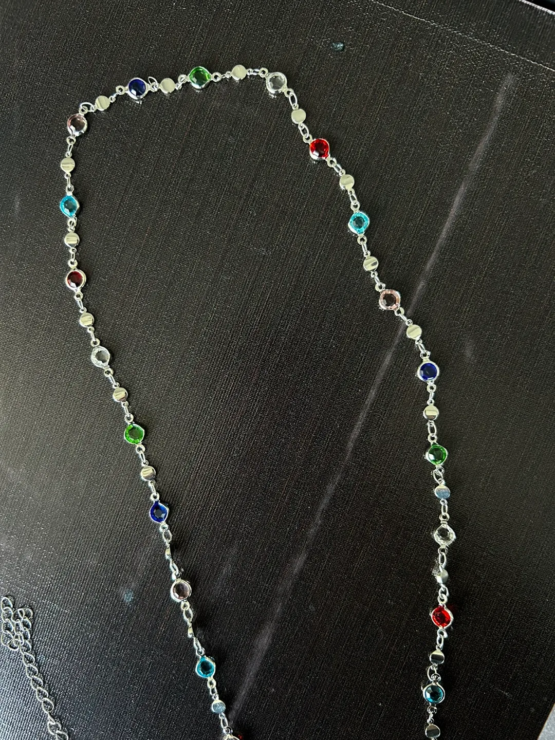 belly chain with Multicolored Stones image indicator(2)