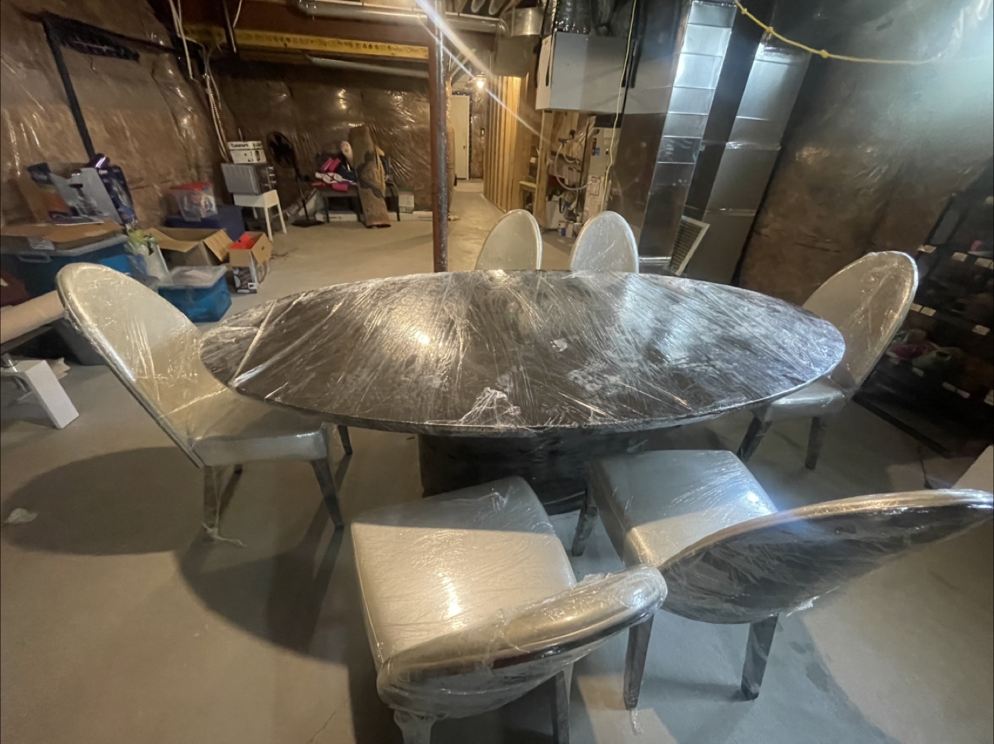 Dining Table with Chairs - Set of 6