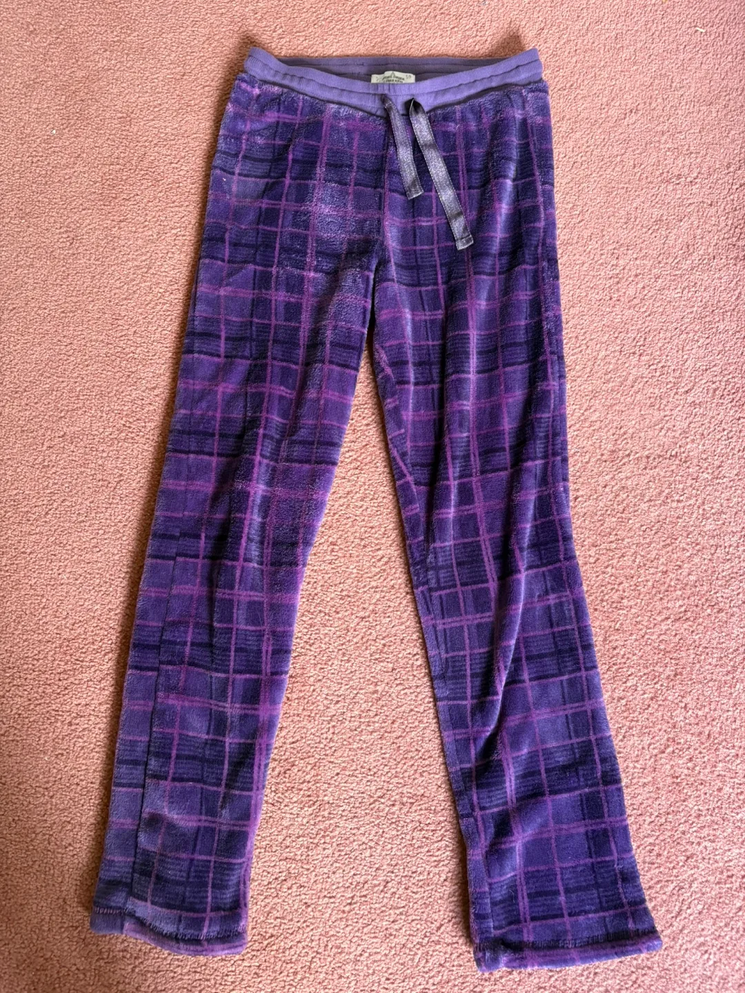 Purple Plaid Pajama Pants - Size Small thumbnail