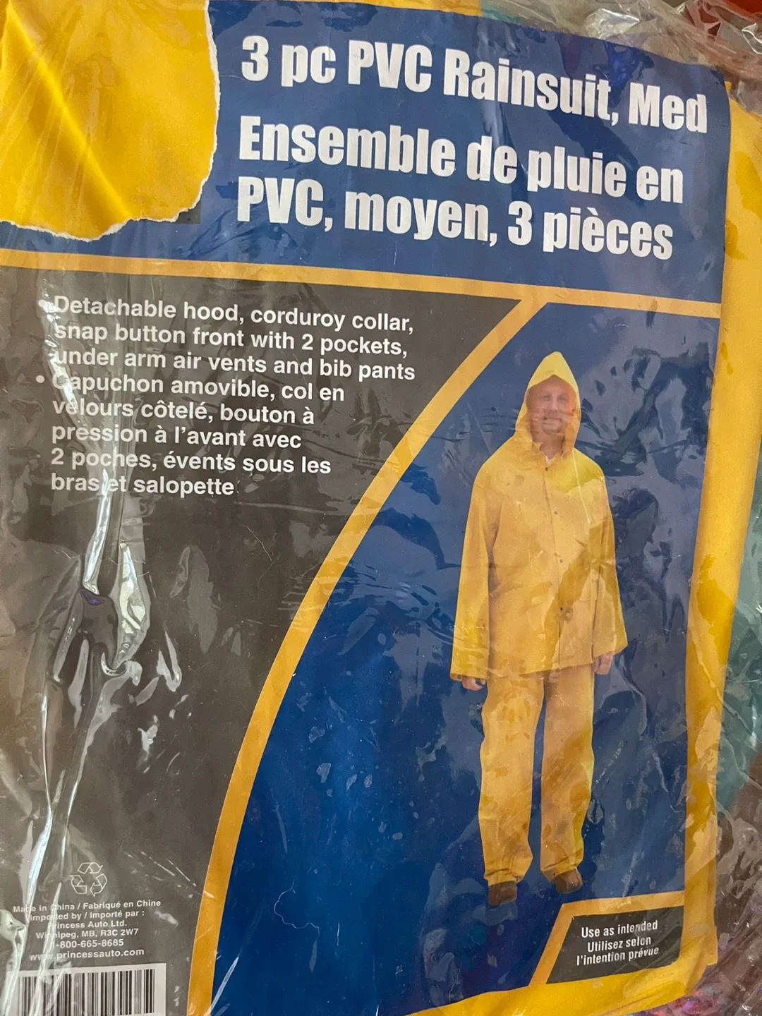 3 pc PVC Rainsuit - Medium thumbnail