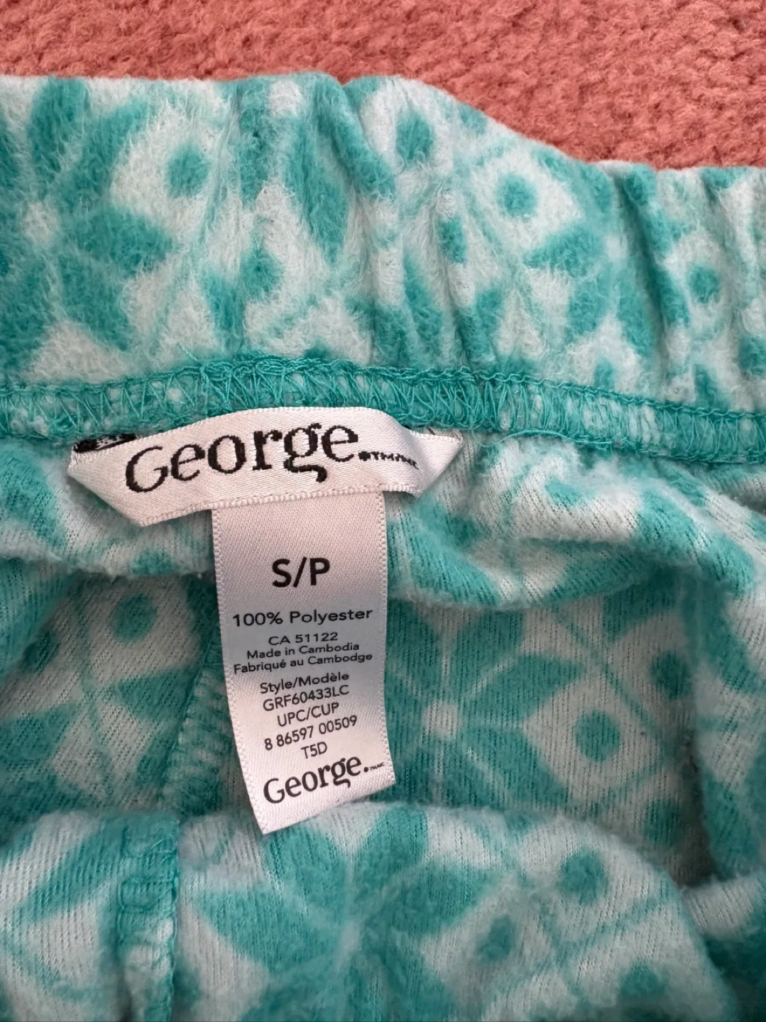 George Fleece Pajama Pants - Size Small image indicator(3)