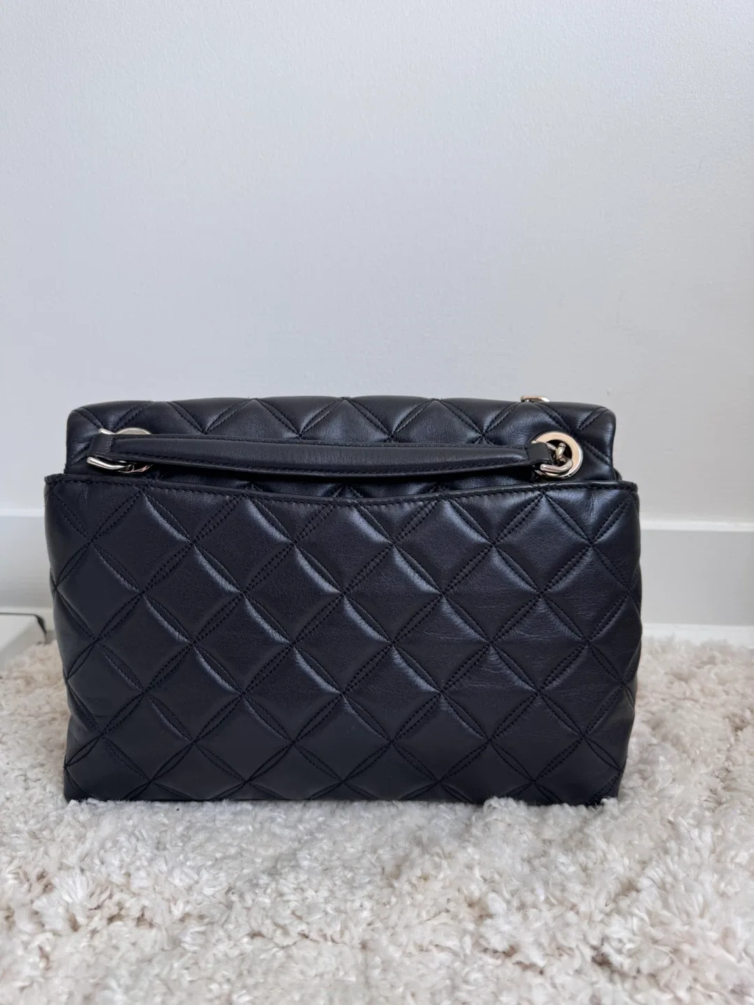 Kate Spade Natalia Flap Shoulder/Crossbody Bag in Black image indicator(4)