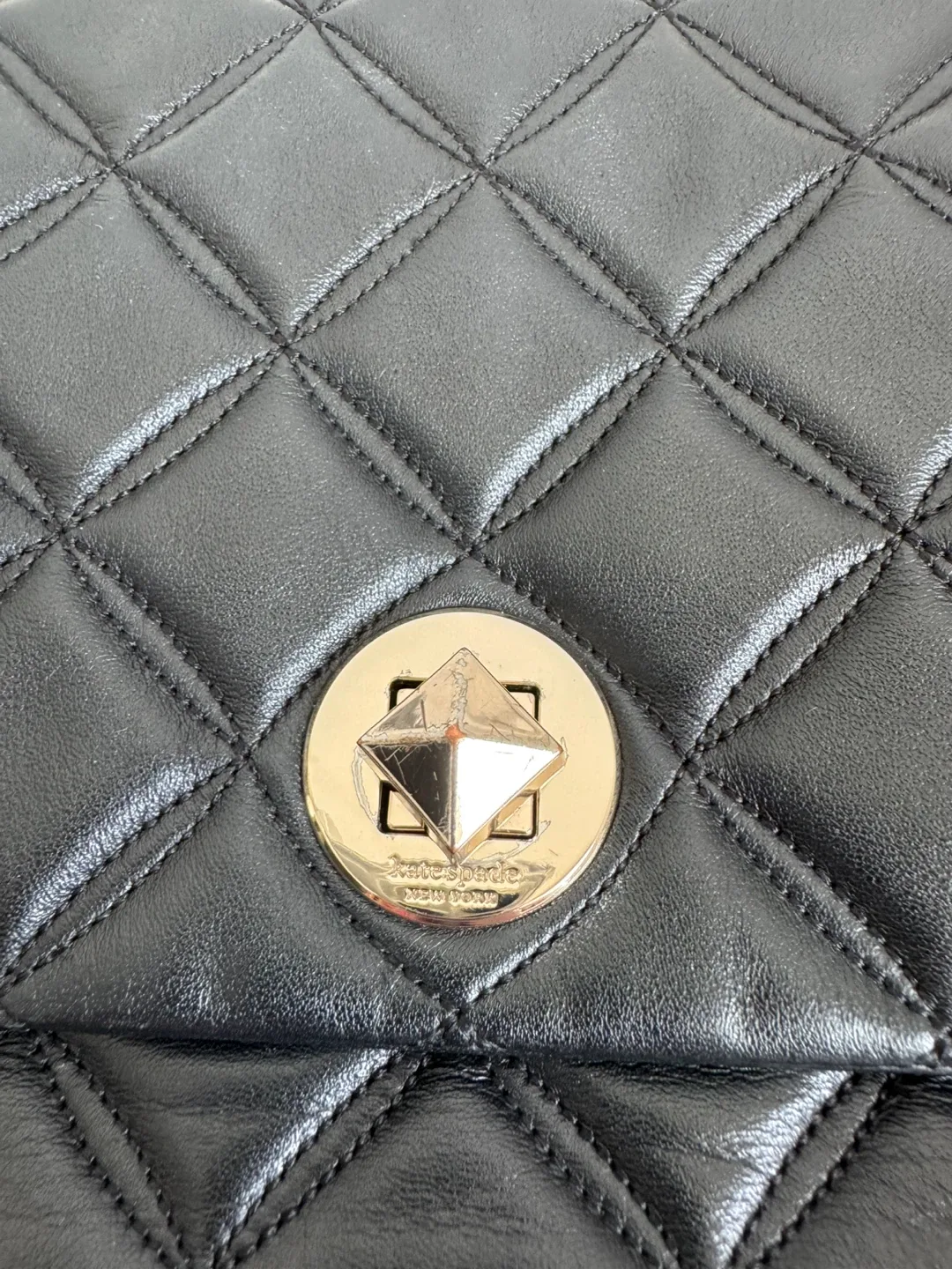 Kate Spade Natalia Flap Shoulder/Crossbody Bag in Black image indicator(6)