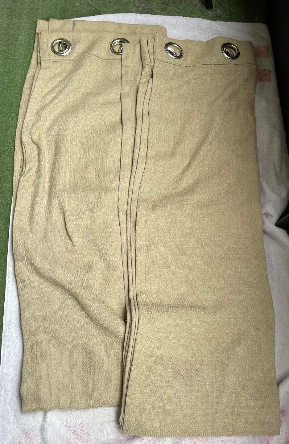 Neutral Beige Curtains - Set of Two image indicator(2)