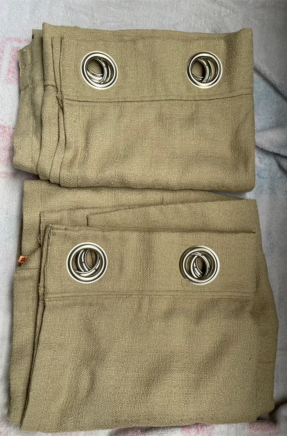 Neutral Beige Curtains - Set of Two thumbnail