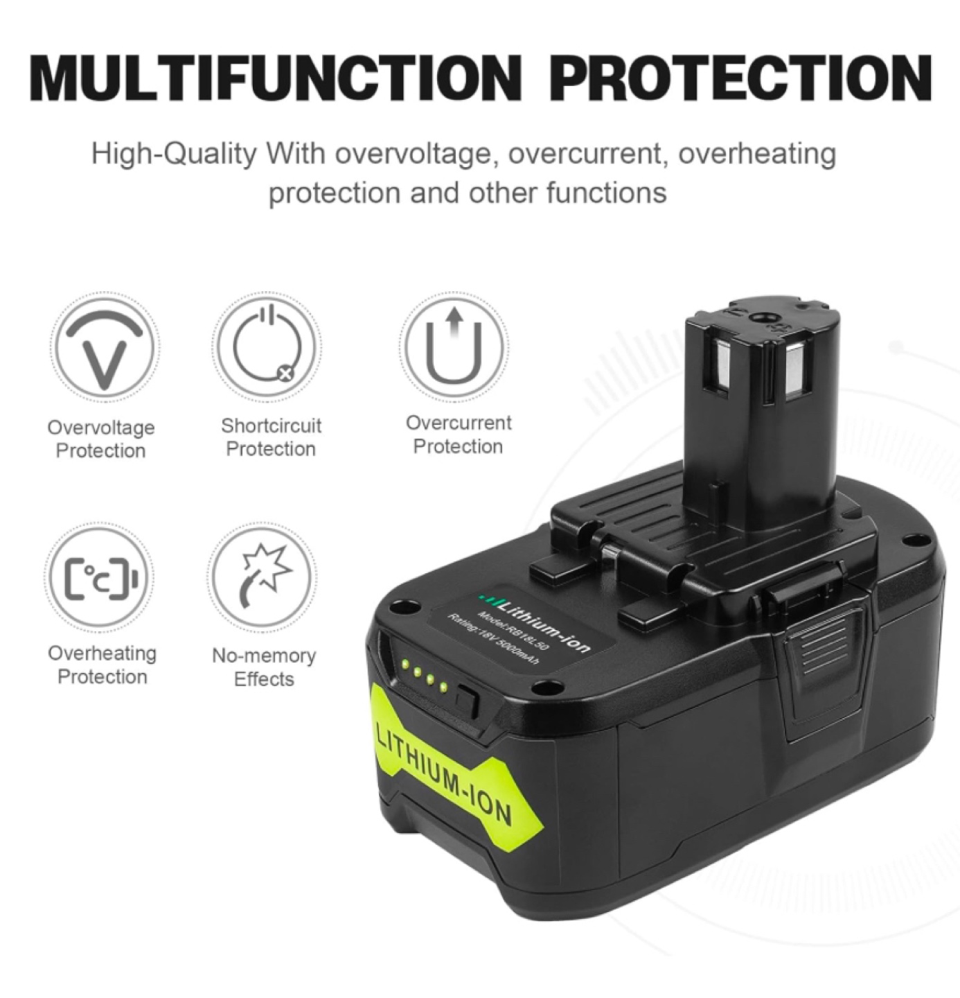 Ryobi 2 Pack Replacement battery - photo 4