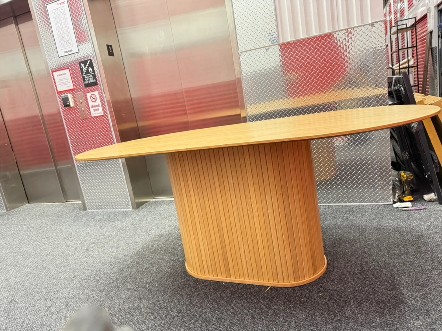 Wooden Oval Dining Table - photo 5