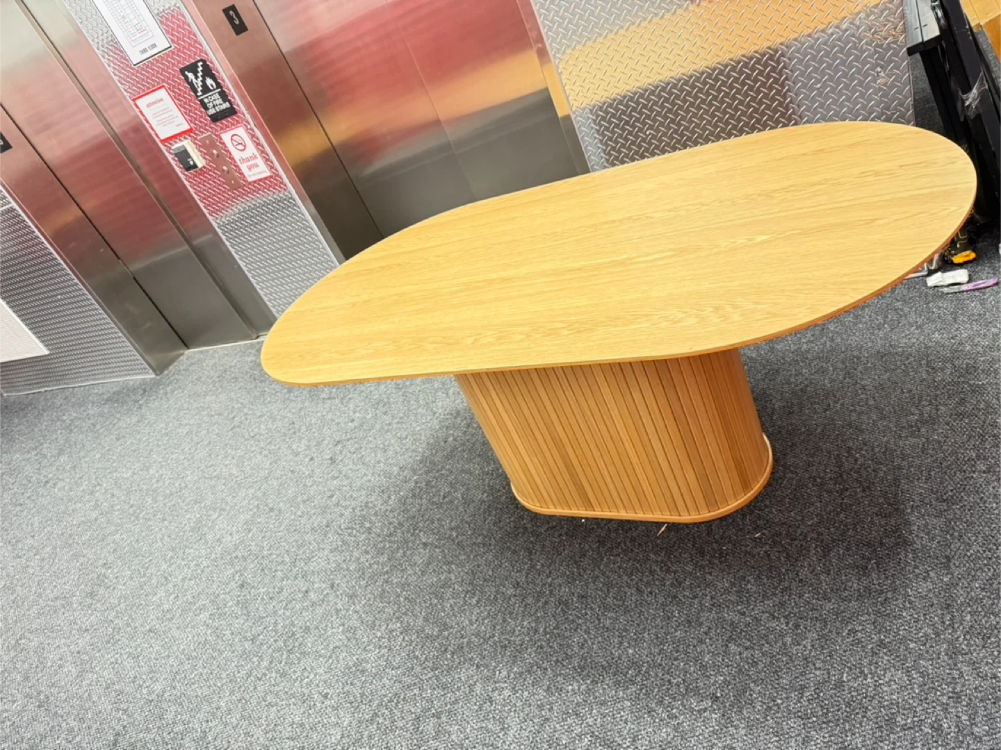 Wooden Oval Dining Table