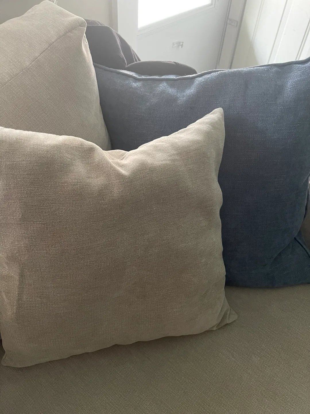 Throw Pillows - Neutral & Blue two of each thumbnail