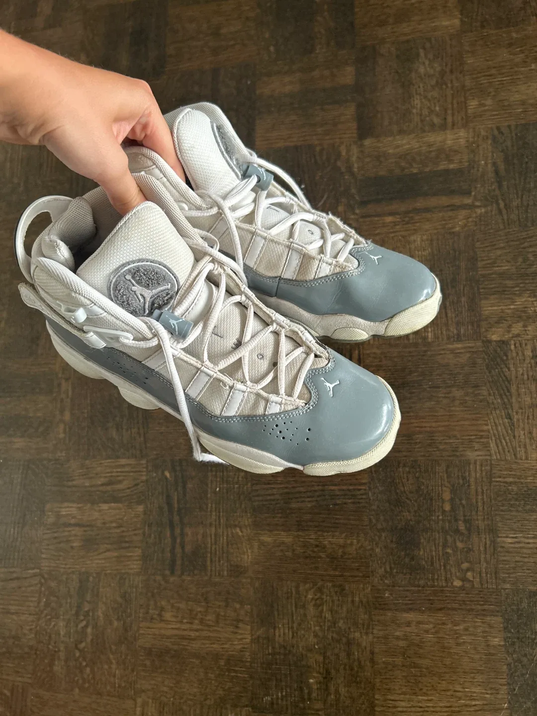 Jordan 6 Rings Grey/White thumbnail