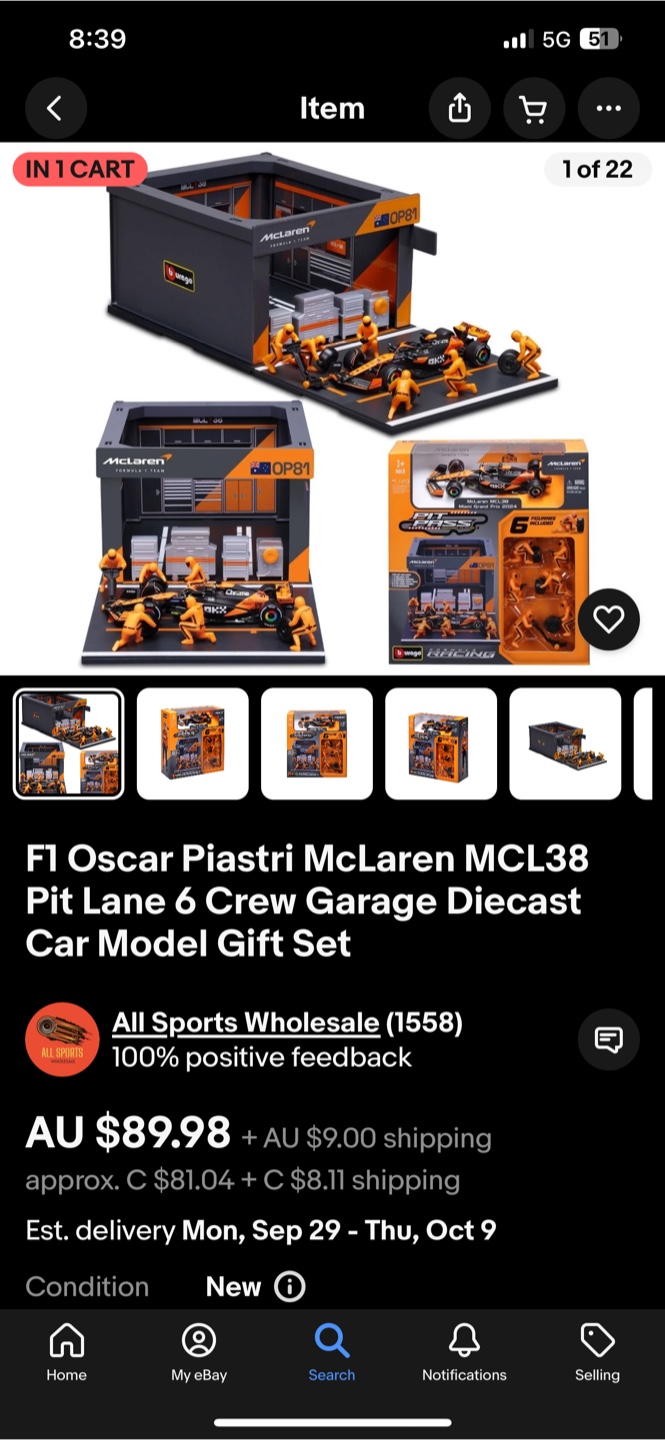 bburago F1 1/43 – McLaren Pit Pass Diorama Set - photo 4