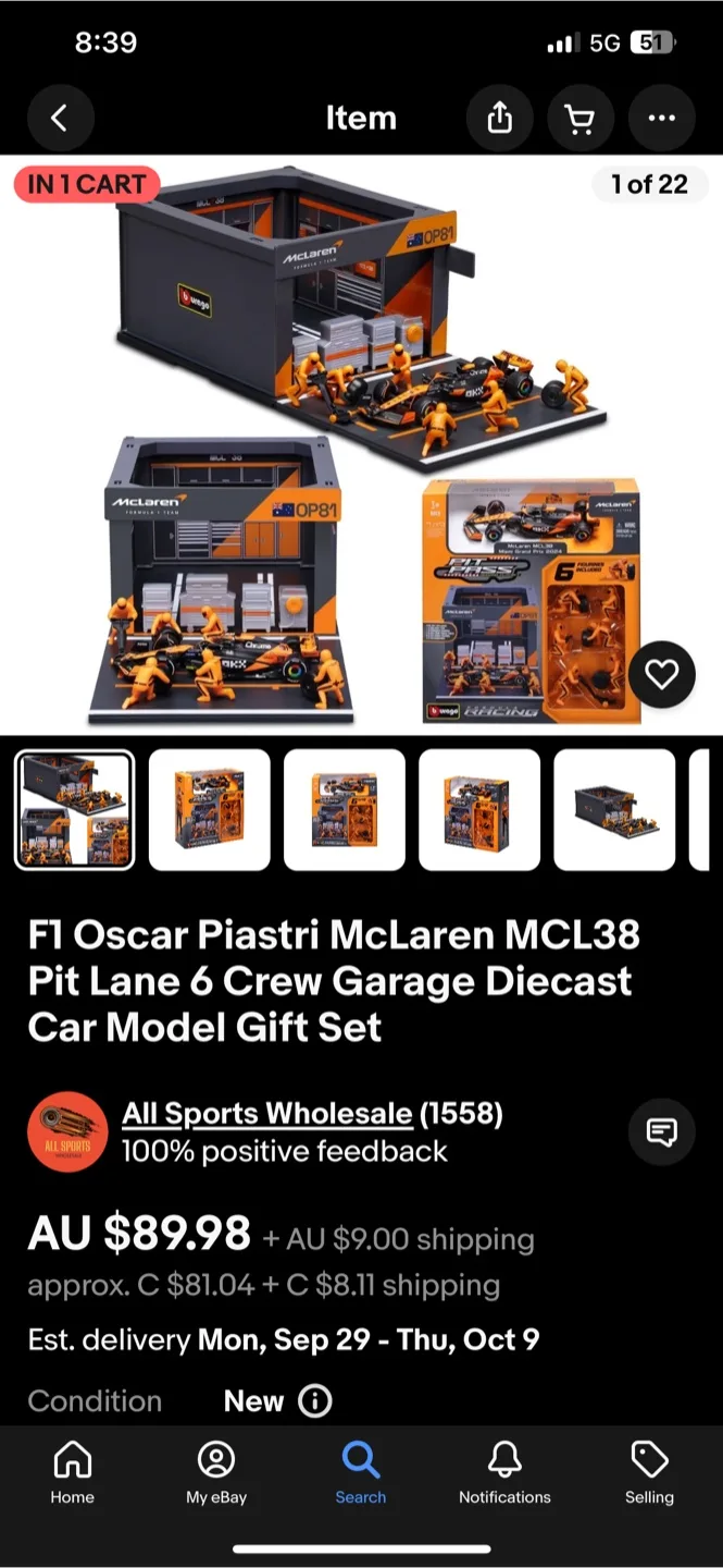 bburago F1 1/43 – McLaren Pit Pass Diorama Set image indicator(4)