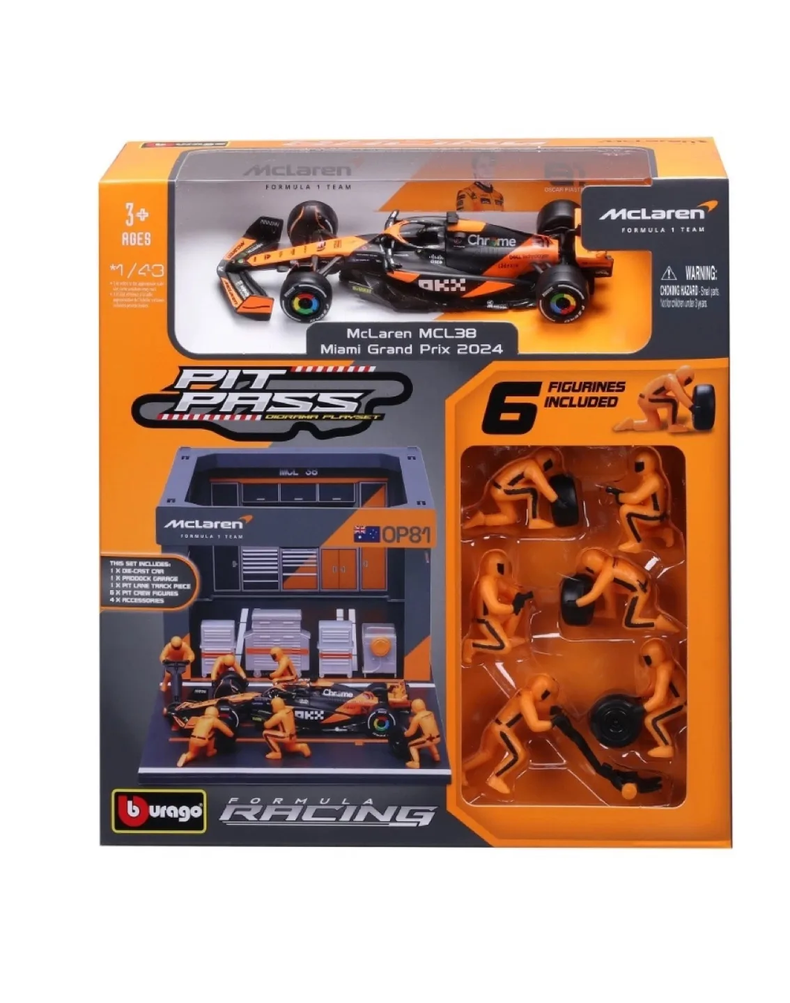 bburago F1 1/43 – McLaren Pit Pass Diorama Set image indicator(2)