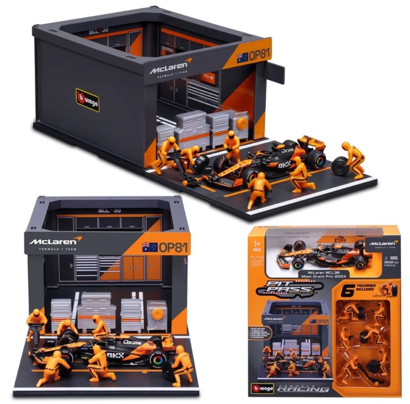bburago F1 1/43 – McLaren Pit Pass Diorama Set