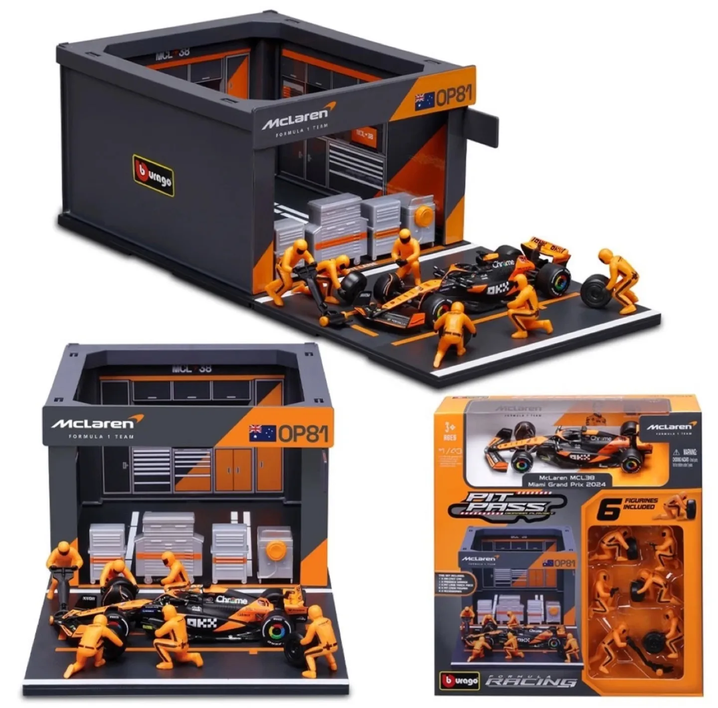 bburago F1 1/43 – McLaren Pit Pass Diorama Set