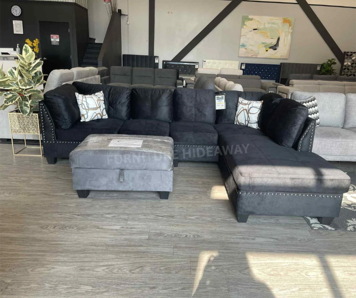 SMOOTH SUEDE SECTIONAL FLOOR MODEL FOR JUST $1,100‼️😍🤩 - photo 2