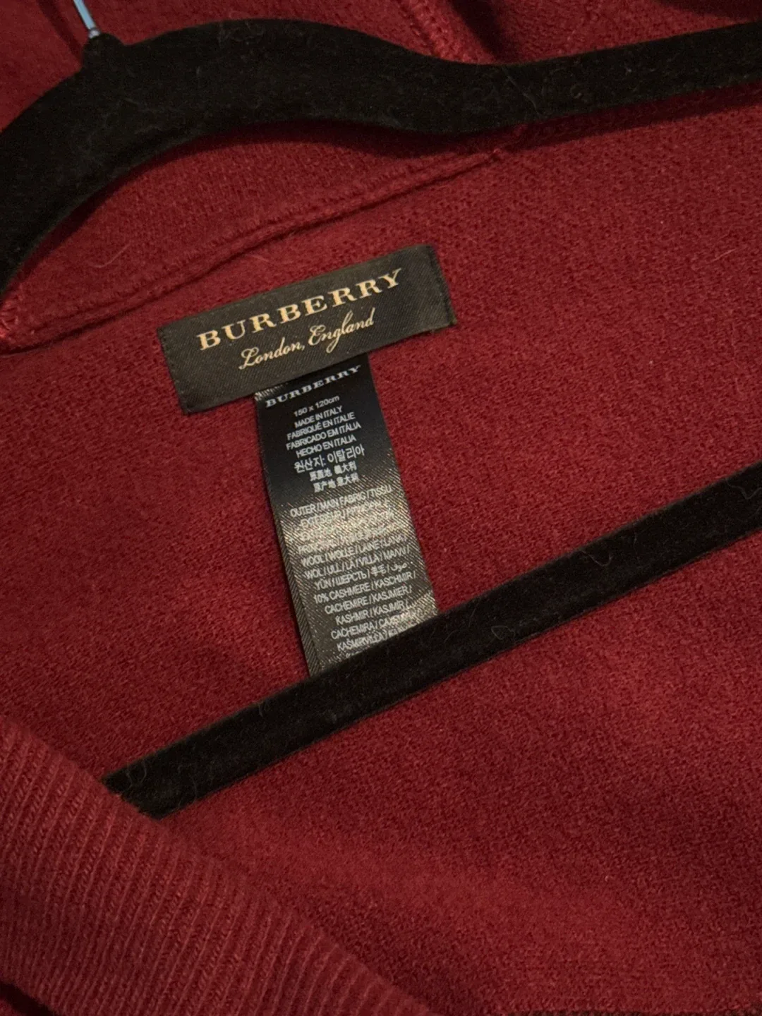Burberry London England Wool Cape image indicator(3)