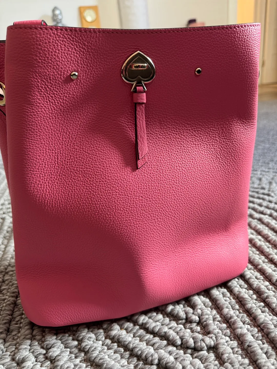 Kate Spade Pink Leather Bucket Bag thumbnail