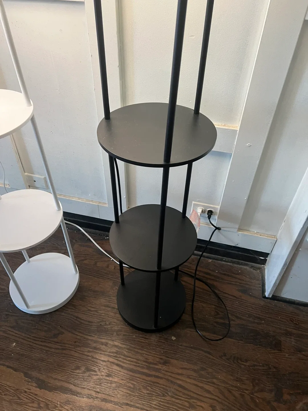 Floor Lamp with Shelves - Black & White /$ 25each image indicator(3)