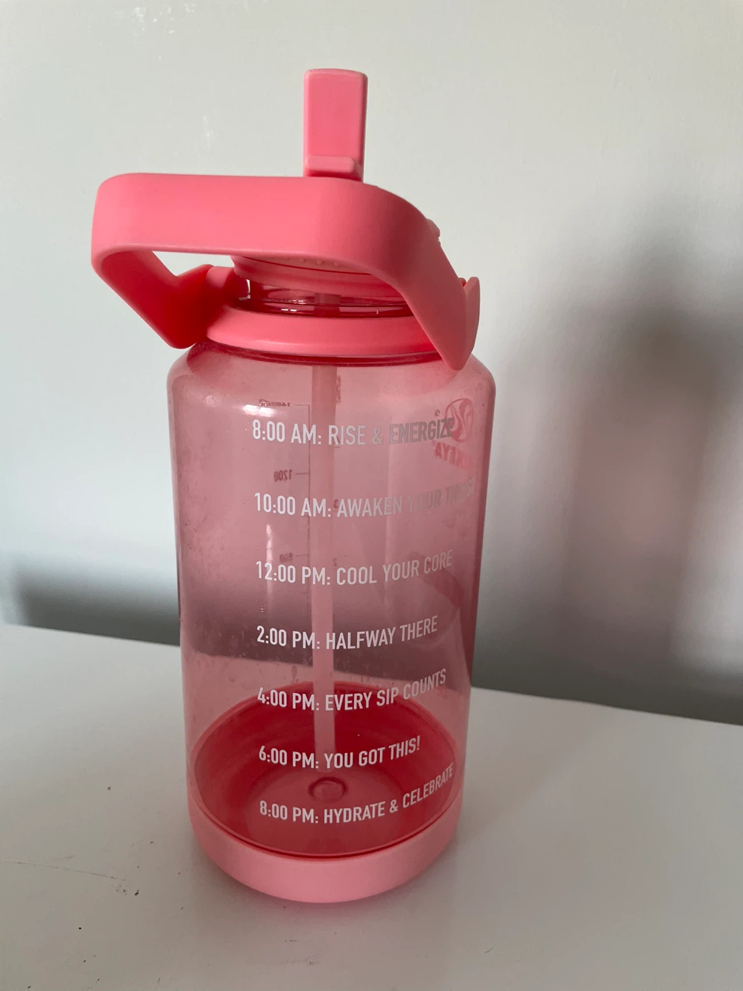 Takeya Pink 64oz Water Bottle 🥕