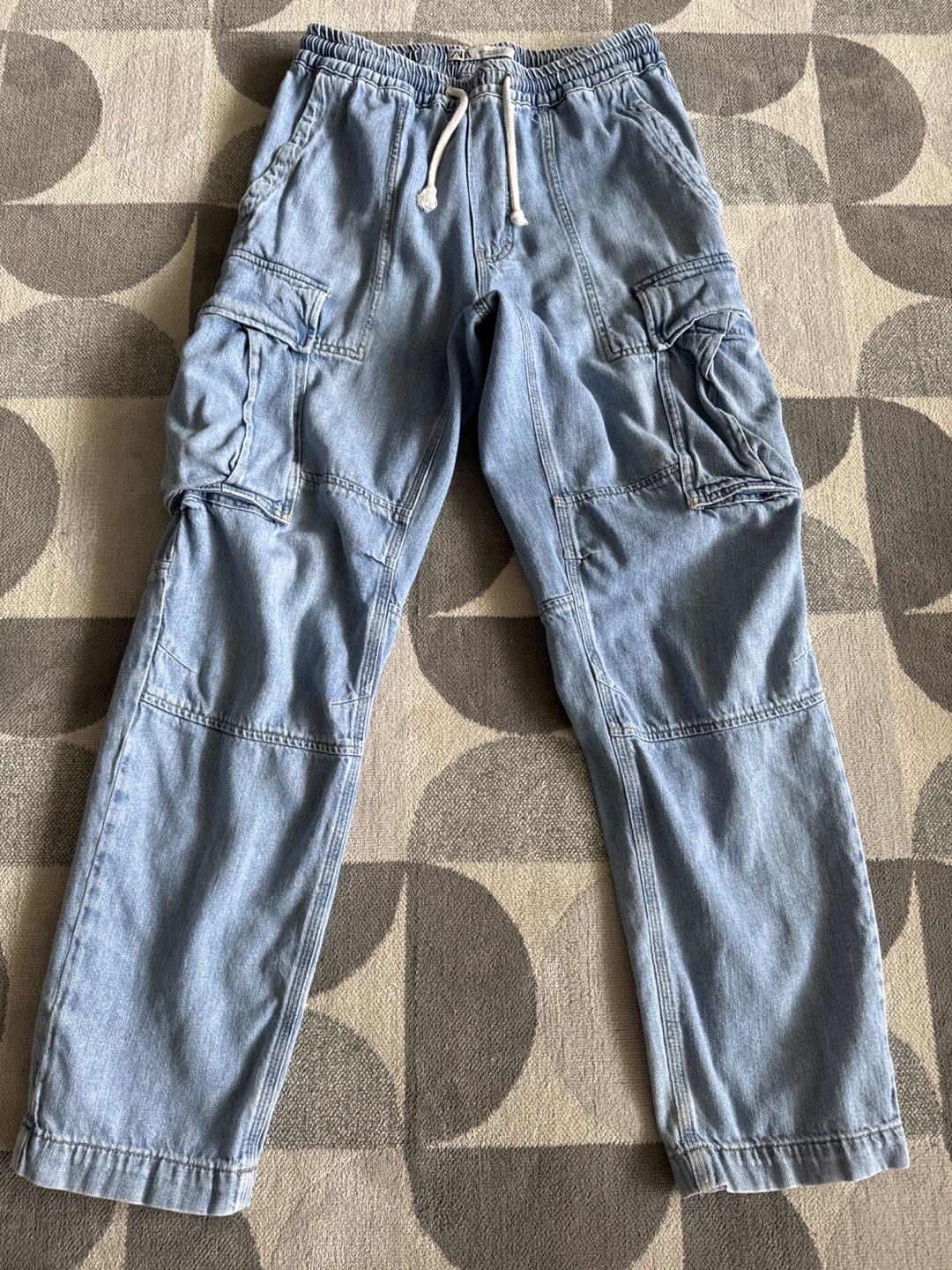 Zara Denim Cargo Pants - Size M