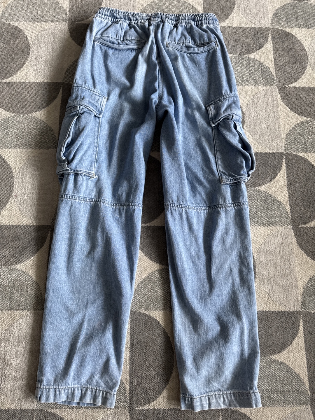 Zara Denim Cargo Pants - Size M - photo 2
