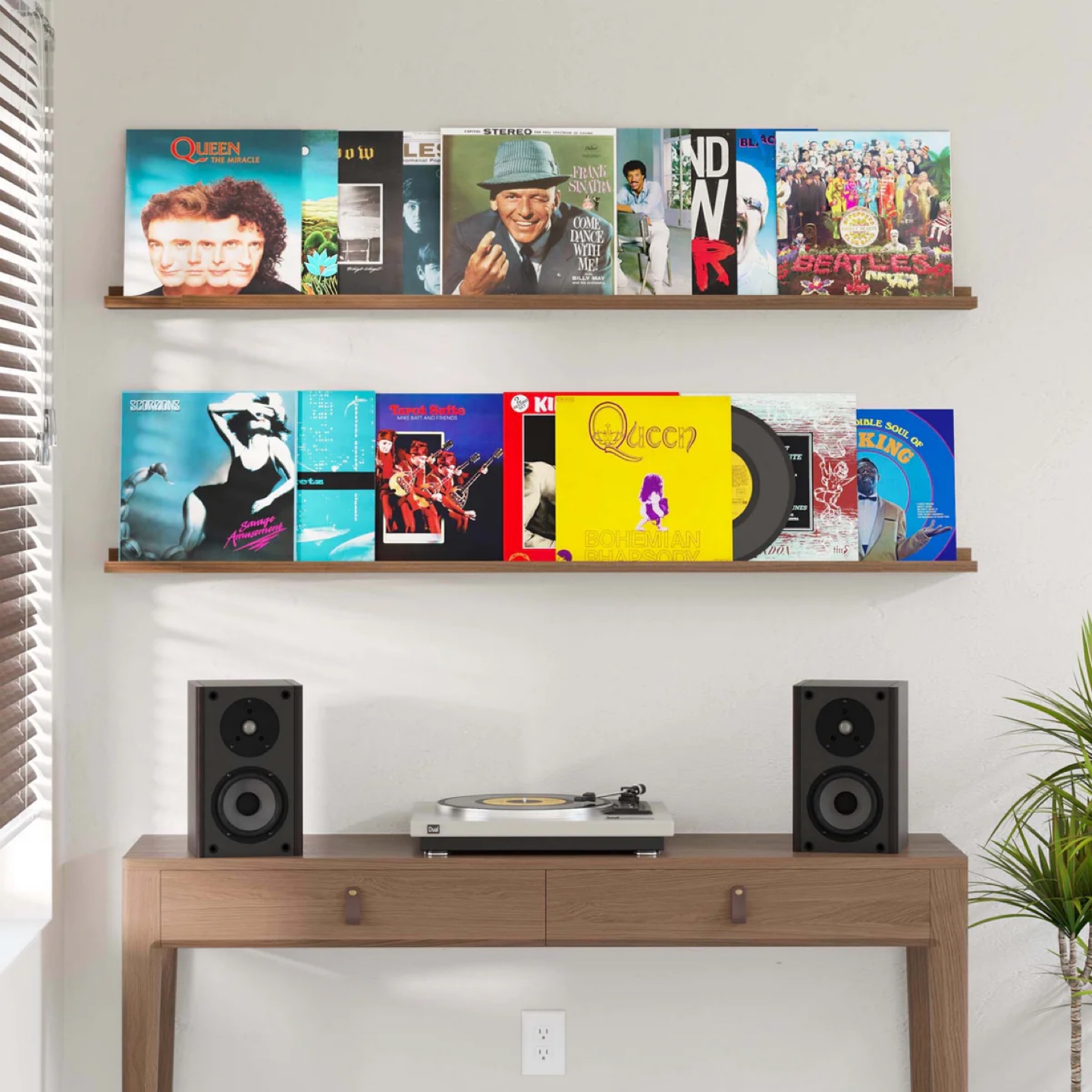 DENVER 60'' Display Ledge Shelf - Walnut 🥕 - photo 3