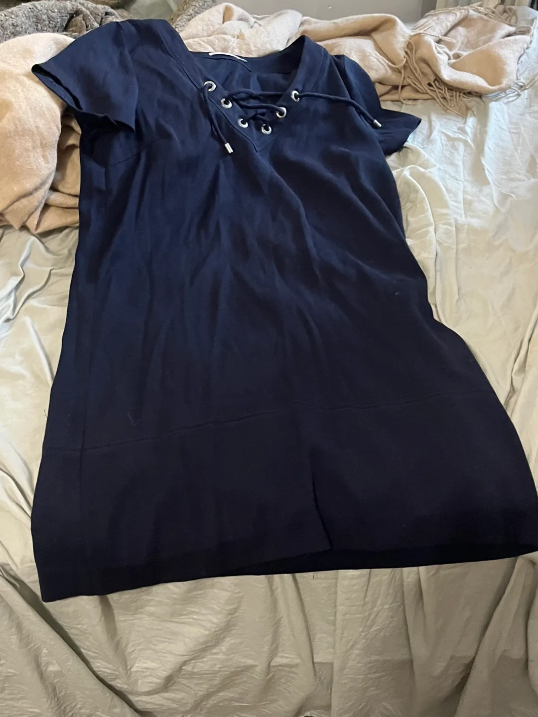 Navy Blue Dress Reitmans Size M thumbnail